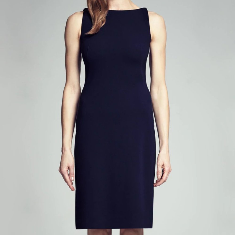 MM LaFleur Lydia dress in deep indigo